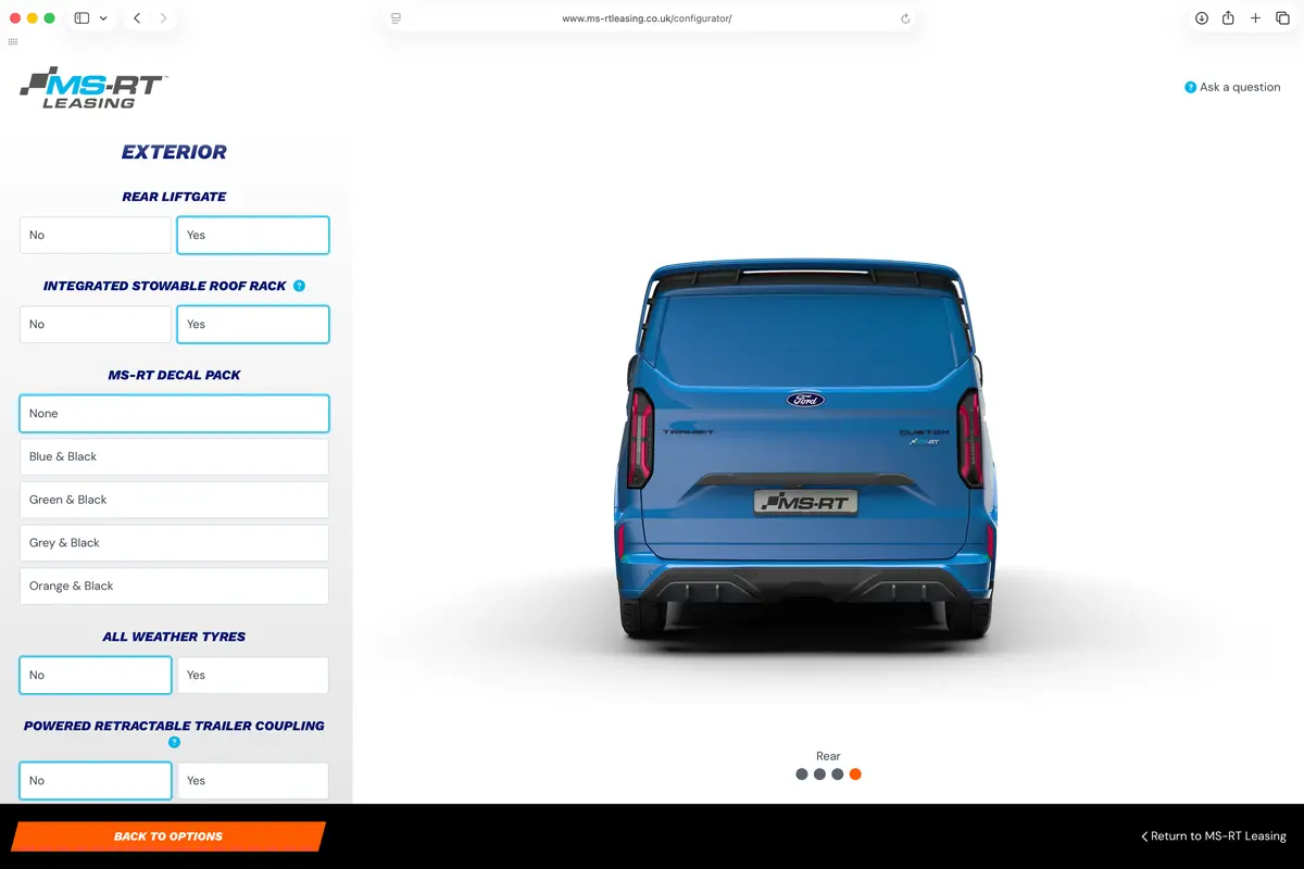 ford transit ranger configurator exterior