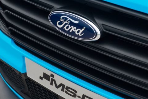 Ford badge on a MSRT van