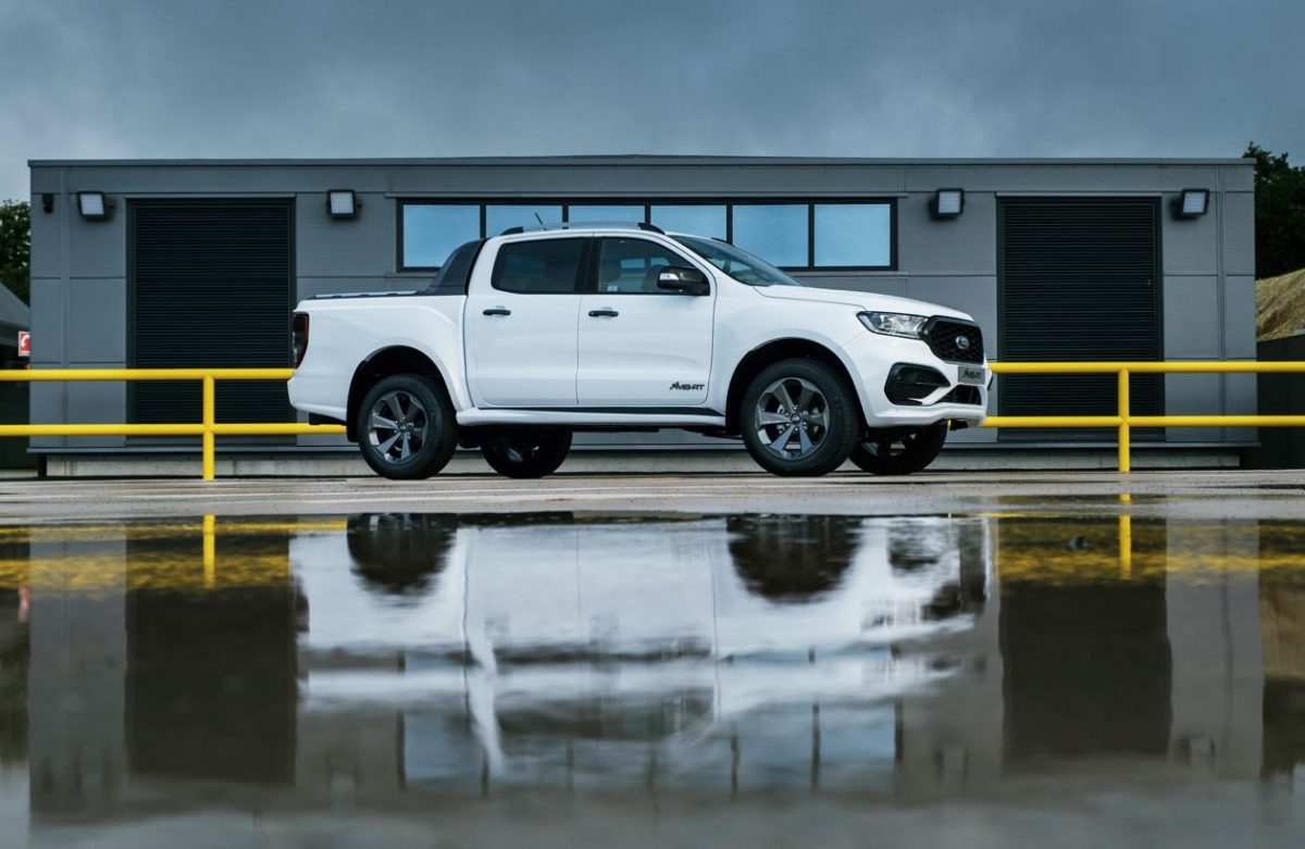White Ford MSRT Ranger parked