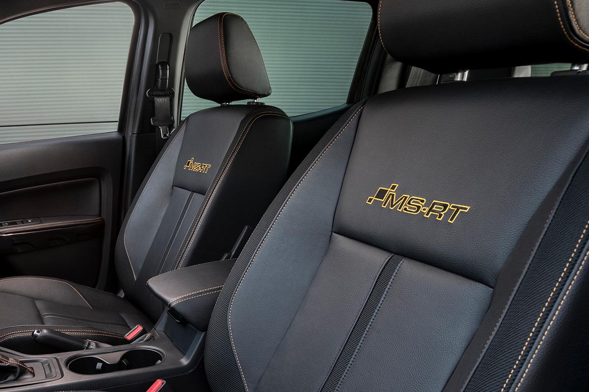 MS-RT branded leather seats