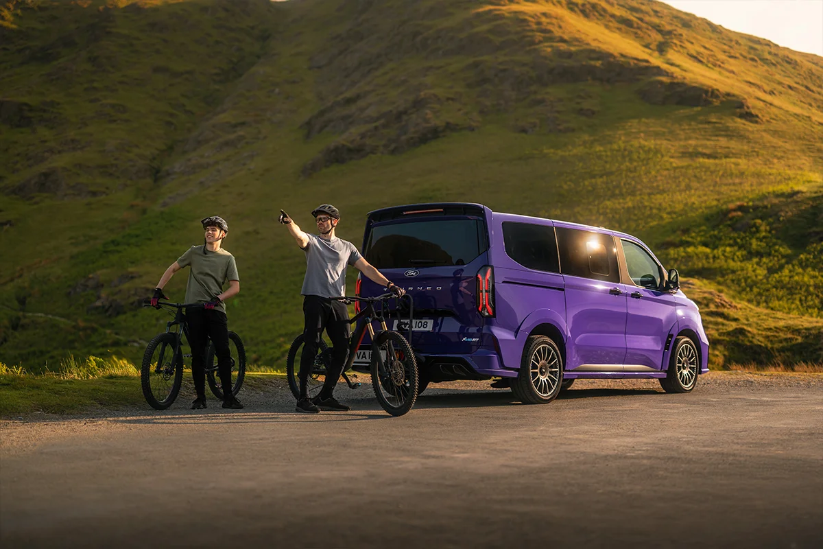 Ford Tourneo Custom MS-RT on the road